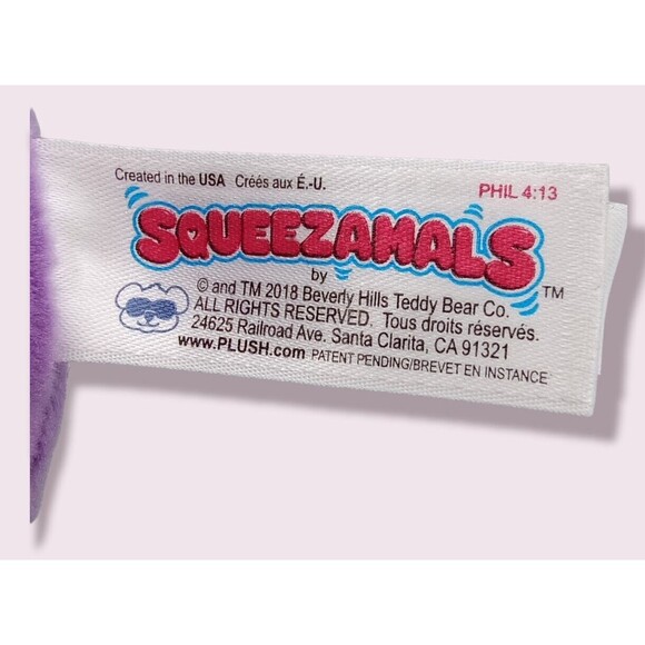 Squeezamals Nellie Narwhal 3.5" Plush Sea Unicorn Holiday Scented Claries + 1 - Picture 8 of 8